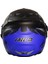 Motosiklet Yarım Kask Double Güneş Vizörlü Siyah Ece Sertifikalı Abs Material Motor Kaskı Blue Arrow 4