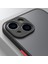 iPhone 15 Plus Kılıf Arkası Leke Yapmaz Mat Sert Şeffaf Kenarları Renkli Silikon Kamera Korumalı 3