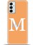 Samsung GALAXYM23 Kılıf Silikon Esnek Kamera Koruma Kişiye Özel Isim Harf Zao Turuncu - M 1