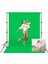 Cazipshop Ürün Çekimi Fotoğraf ve Stüdyo Çekimleri Için Yeşil Fon Perde + Stant 2x3 Metre Stand+Fon Perde Set 1