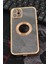 iPhone 11 Uyumlu Altın Sarı Gold Renkli Kenarlı Lazerli Şeffaf Kılıf Lens Korumalı 1