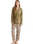 Kadın Comfortlux 3lü Yeşil Pijama Takımı 9511 1