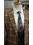 Erkek Takım Elbise Kombinli Italyan Kesim Slim Fit Ceket Yelek Pantolon-Kahve 4