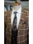 Erkek Takım Elbise Kombinli Italyan Kesim Slim Fit Ceket Yelek Pantolon-Kahve 5