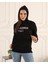 Espoirplus Siyah Renk Baskı Detaylı Unisex Sweatshirt 2