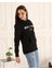 Espoirplus Siyah Renk Baskı Detaylı Unisex Sweatshirt 3