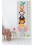 Sevimli Safari Hayvanları Boy Ölçüm Cetveli Boy Ölçer Sticker 4