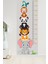 Sevimli Safari Hayvanları Boy Ölçüm Cetveli Boy Ölçer Sticker 5