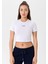 Kadın Slim Fit Crop T-Shirt 4