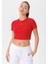 Kadın Slim Fit Crop T-Shirt 4