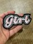 5X10 cm Ütü Ile Yapışa Pembe Girl Yazı Arma Yama Dikiş Aplike 1