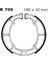 K709 1996-2006 Kawasaki Vn 800 Classic Uyumlu Arka Fren Balatası Yaylı Kampana Set 2