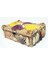 Renkli Deniz Kabuğu Süslemeli El Yapımı Ahşap Takı Mücevher Kutusu 18X13 cm - MKT20 3