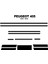 Marscockpitdesign Peugeot 405 Ön Torpido Kaplama Parlak Siyah 12 Parça 1986-1992 1