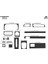 Marscockpitdesign Volkswagen Golf 3 Ön Torpido Kaplama Karbon 20 Parça 1991-1995 1