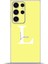Samsung Galaxy S23 Ultra Kılıf Silikon Esnek Kamera Koruma Kişiye Özel Isim Harf Zao Sarı - L 1