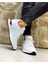 5755 Deri Beyaz Sneaker Erkek Ayakkabı 3