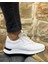 5755 Deri Beyaz Sneaker Erkek Ayakkabı 4