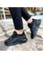 0680 Deri Siyah Sneaker Erkek Ayakkabı 1