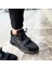0680 Deri Siyah Sneaker Erkek Ayakkabı 4