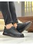 0359 Deri Siyah Sneaker Erkek Ayakkabı 1