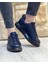 0396 Deri Lacivert Sneaker Erkek Ayakkabı 3
