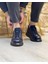 0396 Deri Lacivert Sneaker Erkek Ayakkabı 4