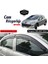 Peugeot 308 2007-2013 Uyumlu Mugen Cam Rüzgarlığı Seti Piano Black 4'lü 1