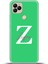 General Mobile Gm 22 Plus Kılıf Silikon Esnek Kamera Koruma Kişiye Özel Isim Harf Zao Yeşil - Z 1