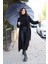 Kaliteli Mavi Kareli Desenli Kırılmaz Şemsiye 16 Telli Umbrella 5