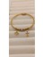 Çelik Bileklik Charm Gold 2