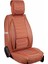 Seat Cordoba Uyumlu Lüx Deri Oto Koltuk Kılıfı Ön Arka Takım Kemer Serisi Tarçın 5