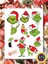 Merry Christmass Grinch Sticker Set A5 Boyutunda 1 Sayfa 1
