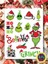 Merry Christmass Grinch Sticker Set A5 Boyutunda 1 Sayfa 1