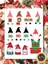 Merry Christmass Gnome Sticker Set A5 Boyutunda 1 Sayfa 1