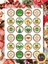 Merry Christmass Hediye Sticker Set A4 Boyutunda 1 Sayfa 1