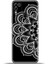 Infinix Hot 11 Play Kılıf Esnek Silikon Kamera Koruma 4K Desenli Özel Tasarım - Beyaz Mandala 1