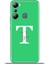 Infinix Hot 20I Kılıf Silikon Esnek Kamera Koruma Kişiye Özel Isim Harf Zao Yeşil - T 1