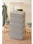 Renklibebek 5' Li Büyük Boy Gri Renk Baza Altı Çeyiz Hurç Organizer ~ Ölçü: (62X46X22) - 5 Adet 1