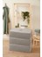 Renklibebek Hurç 3'lü Mega Boy Gri Renk Baza Altı Modern Son Moda Tela Çeyiz Hurç ~ Ölçü: 3 x ( 74X46X22) 1