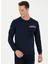Bisiklet Yaka Lacivert Erkek Sweatshirt Narva 1