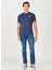 Bisiklet Yaka Indigo Erkek T-Shirt W232285315 Bisiklet Yaka T-Shirt 5