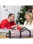 Noel Ambalaj Kağıdı Saklama Çantası Dayanıklı Yatak Altı Noel Organizatör Kolay Taşıma Kolları Şeffaf Pvc Çanta Pembe (Yurt Dışından) 4