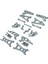 Salıncak Kolu Direksiyon Grubu Kupası 16207 16208 16209 16210 H16 Uzaktan Kumanda Araba Aksesuarları Metal Yükseltme Kiti, Kırmızı (Yurt Dışından) 2