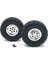 B14 B24 Q61 4WD 1/16 Rc Kamyon Yükseltme Parçaları, Gümüş Için Kauçuk Lastik Lastik ile Çift Tekerlekli Metal Jant (Yurt Dışından) 3