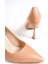 Hakiki Deri MB971-N Kadın İnce 9 cm Topuklu Nude Stiletto & Topuklu Ayakkabı 3