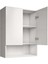 ÇAMAŞIR MAKİNASI ÜST BANYO DOLABI BEYAZ -MDF- 2 KAPAKLI KULPLU DOLAP mo1 1