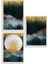 Manzara Üçlü Ahşap Çerçeveli Tablo 1