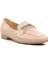 514509 Bej Kadın Loafer Ayakkabı 1