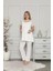 2208 Ecru Hamile Lohusa Dantelli Pijama Tk 2